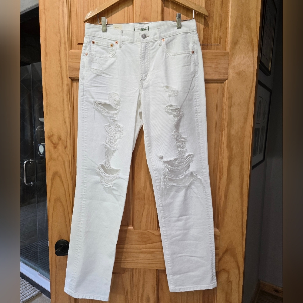 American Eagle Outfitters White Straight Leg Denim